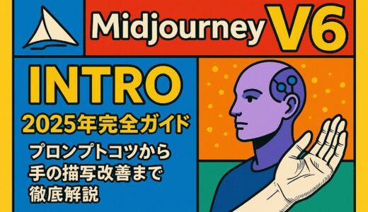 Midjourney V6 入門 - 2025年完全ガイド：プロンプトコツから手の描写改善まで徹底解説