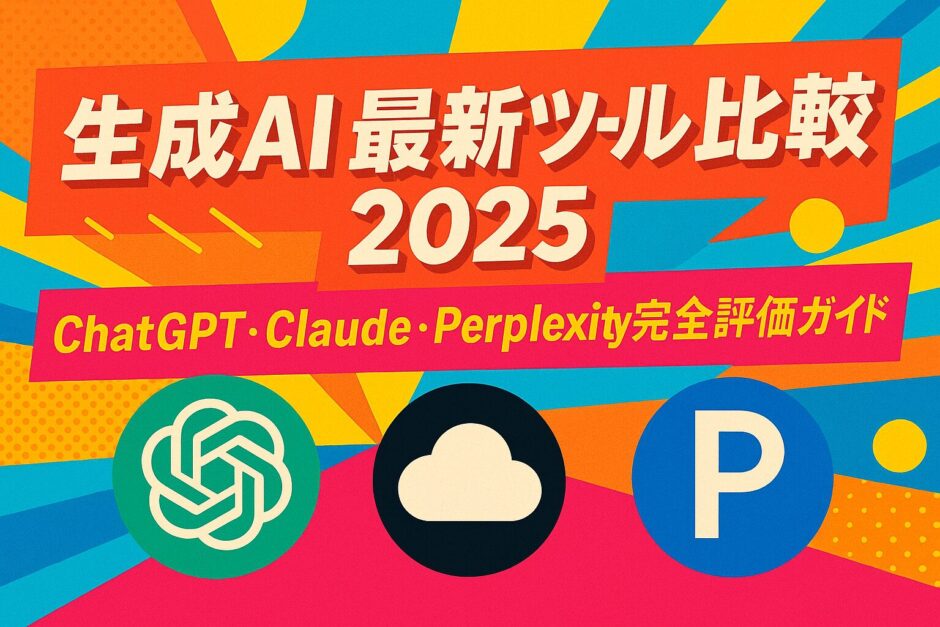 生成AI 最新ツール比較 2025 ChatGPT・Claude・Perplexity完全評価ガイド