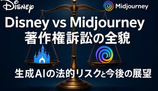 Disney vs Midjourney著作権訴訟の全貌｜生成AIの法的リスクと今後の展望