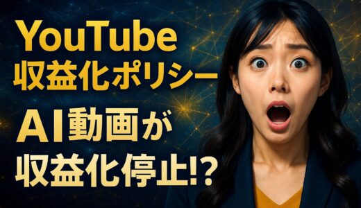 【緊急発表】YouTubeの収益化ポリシー更新｜AIコンテンツ・切り抜き動画は収益化停止!?