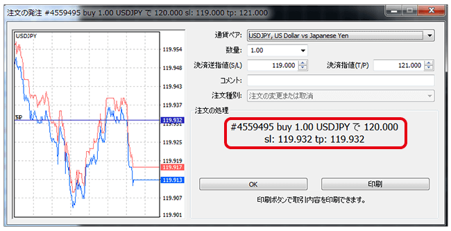 FX注文方法