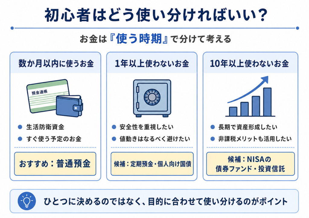 初心者向けのお金の使い分けガイド